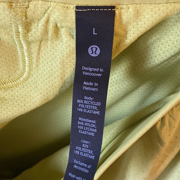 Lululemon Mens Fast and Free Short 6” Lined Size L NEW - Picture 8 of 10